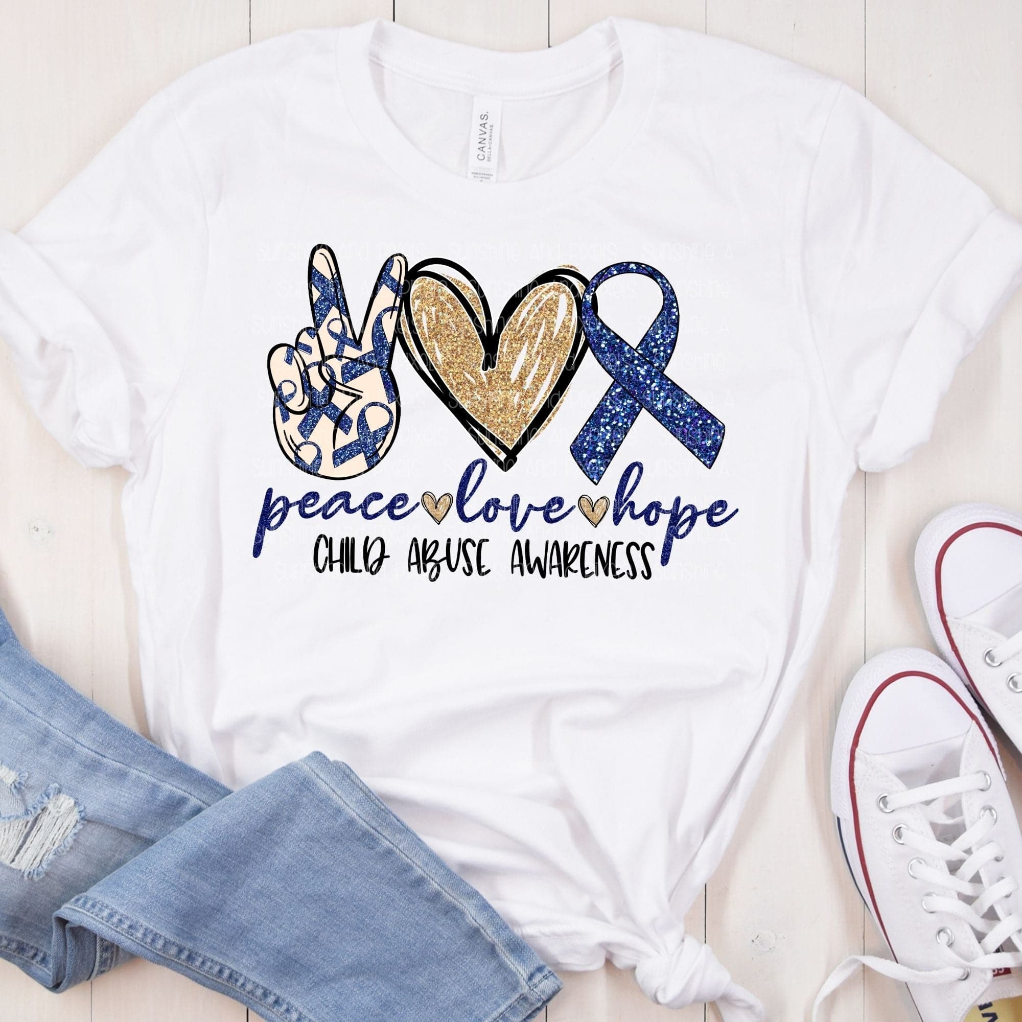 Peace love Ready to Press Sublimation and DTF Transfer