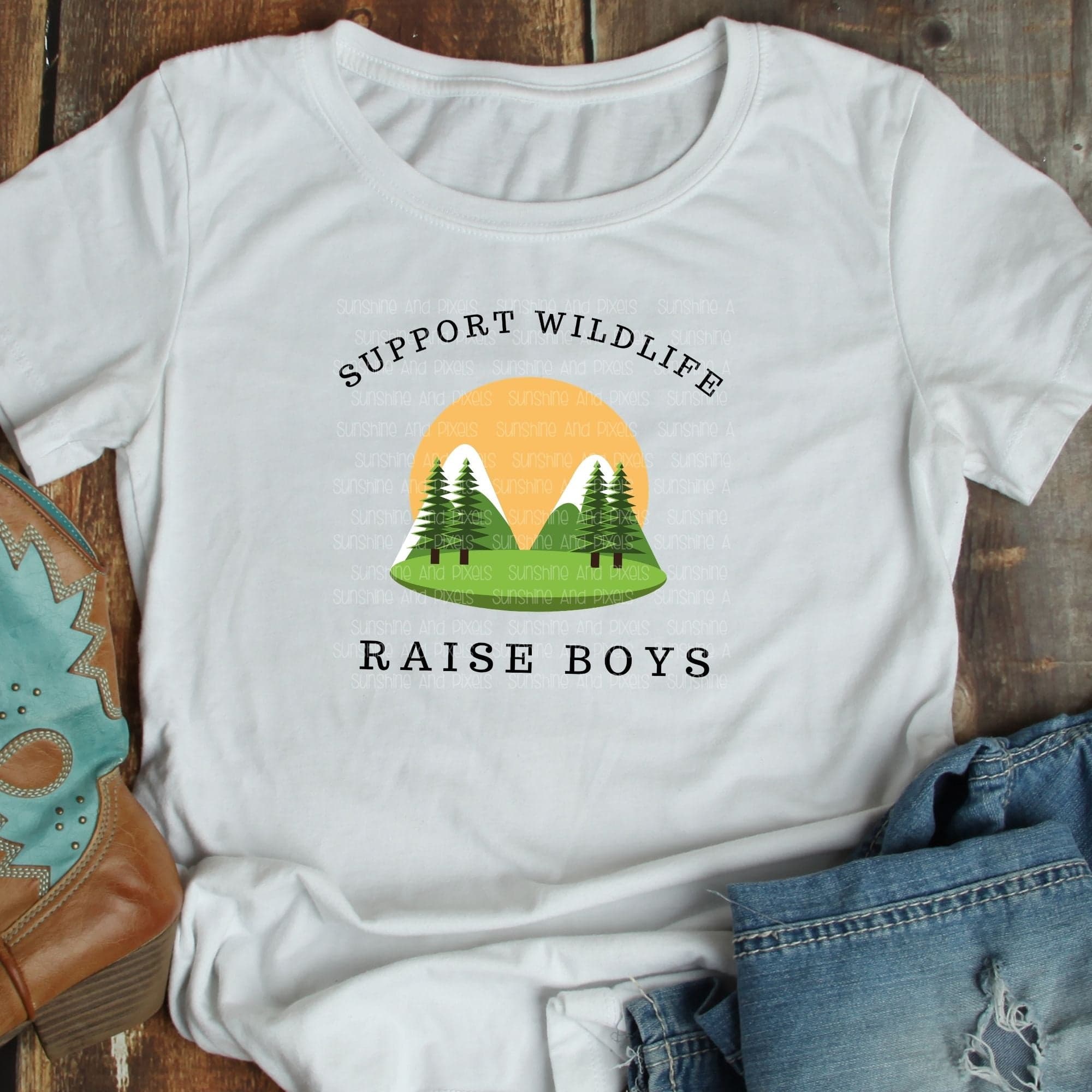 Support Wildlife, Raise Boys Personalized Tumbler