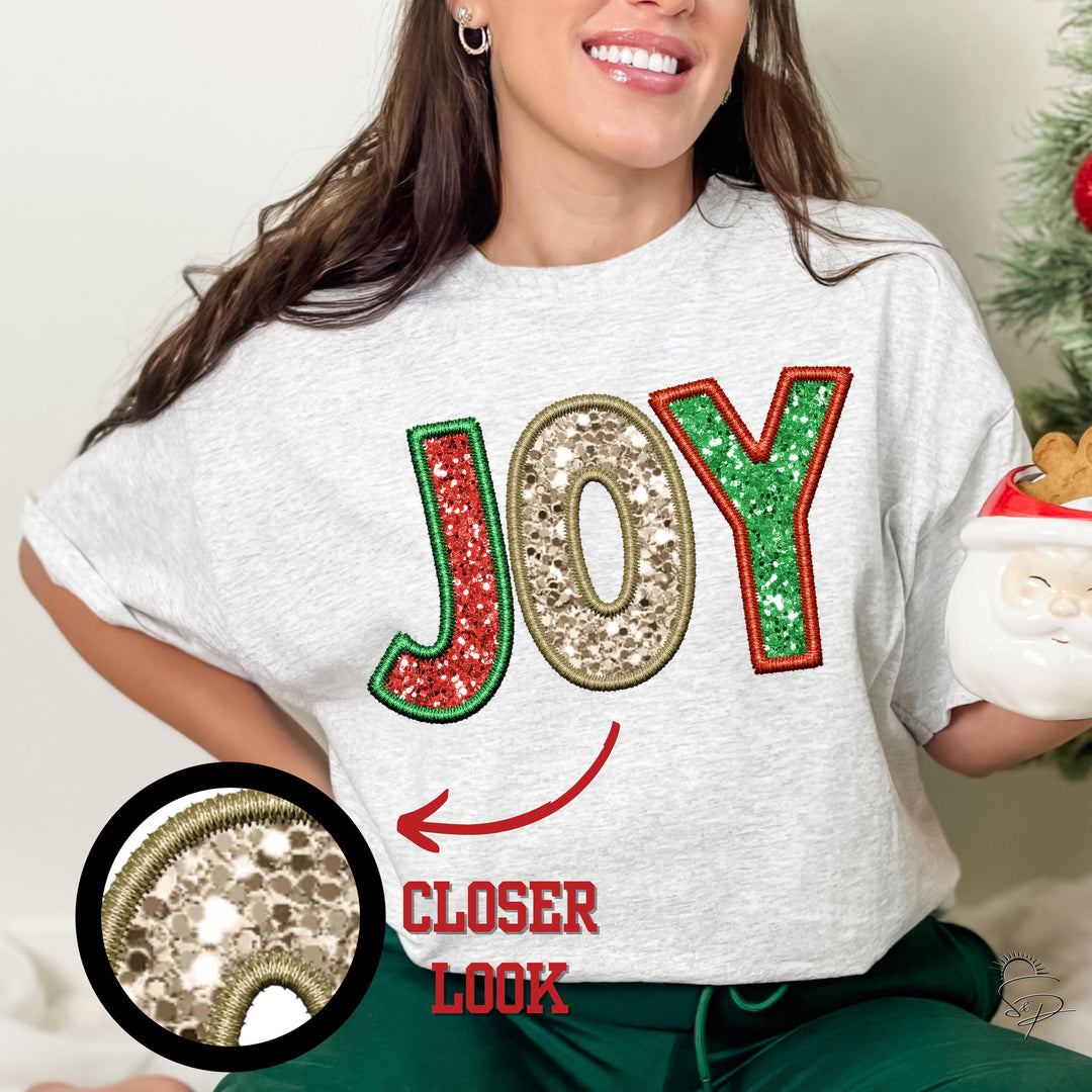 Joy Faux Embroidery (Sublimation -OR- DTF Print)
