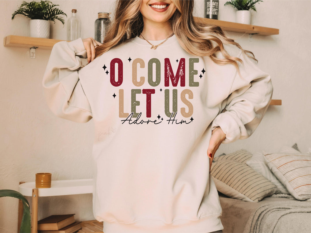O'Come Let Us Adore Him (Sublimation -OR- DTF Print)