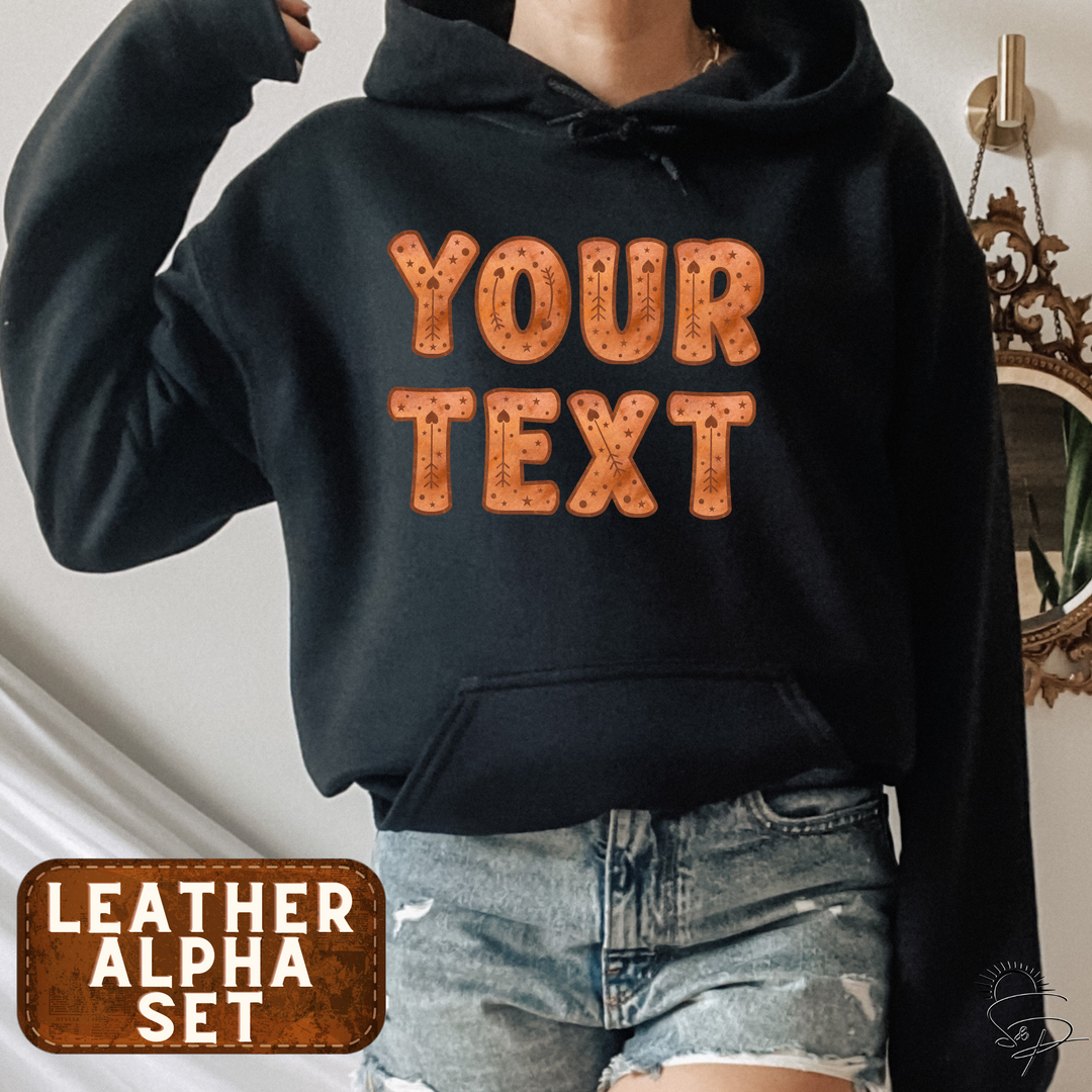 Leather ALPHA SET - Digital Design - Instant Download | PNG