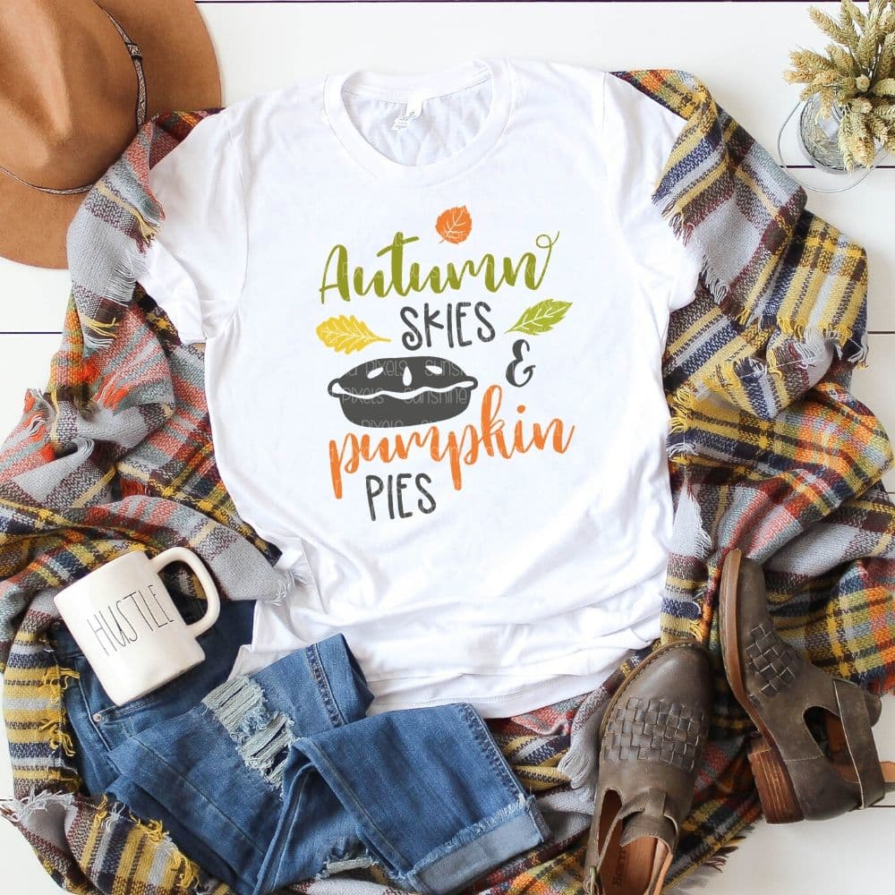 Autumn Skies and Pumpkin Pies (Sublimation -OR- DTF/Digi Print) - Sunshine And Pixels