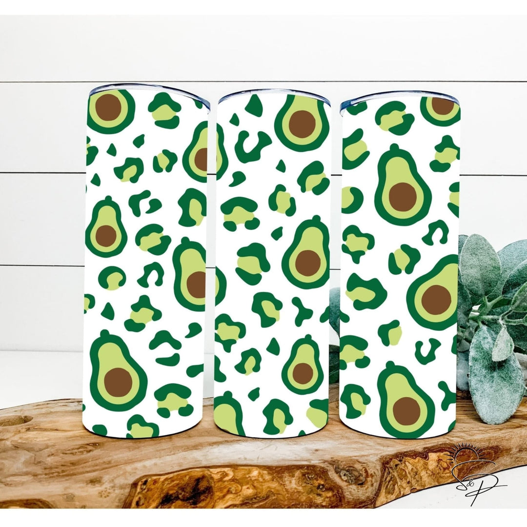 Avocado Leopard Print Full Wrap Sublimation Transfer - Sunshine And Pixels