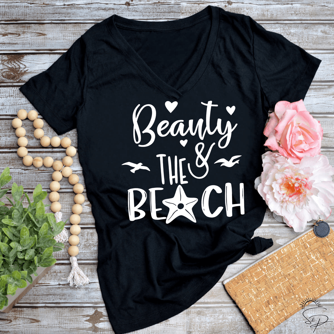 Beauty & the Beach (Sublimation -OR- DTF/Digi Print) - Sunshine And Pixels