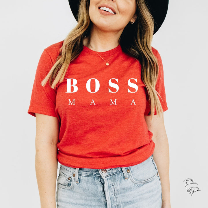 Boss Mama (White Ink SCREEN PRINT) - Sunshine And Pixels
