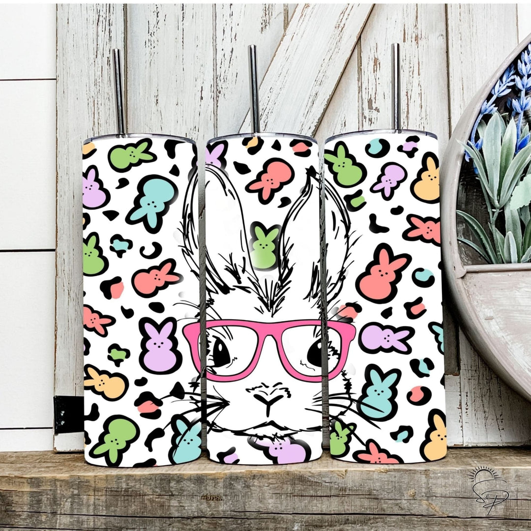 Colorful Easter Leopard Print BUnny - Full Wrap Sublimation Transfer - Sunshine And Pixels