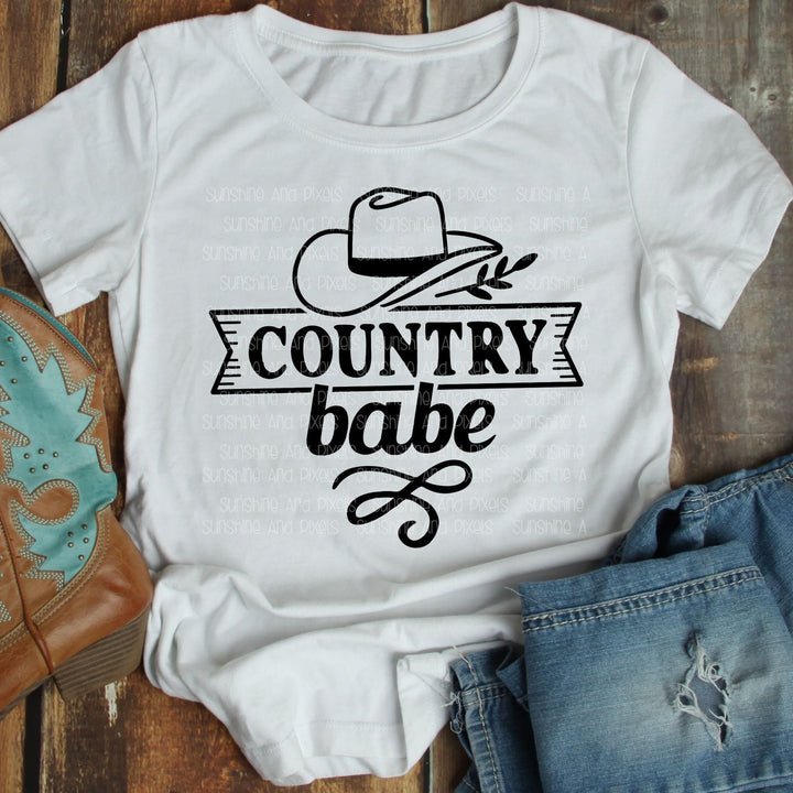 Country Babe (Sublimation -OR- DTF/Digi Print) - Sunshine And Pixels