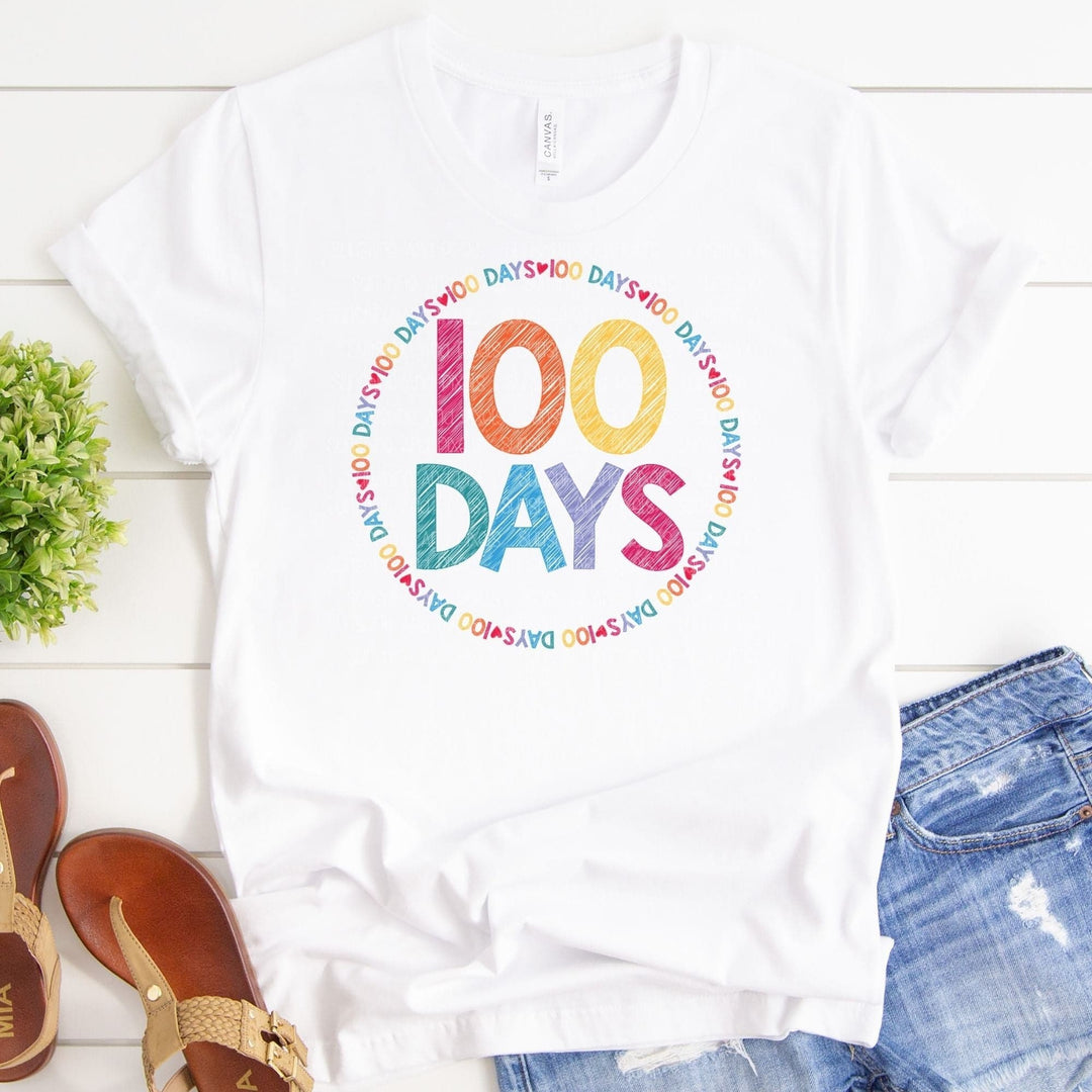 Digital Design - "100 Days" | Instant Download | Sublimation | PNG - Sunshine And Pixels