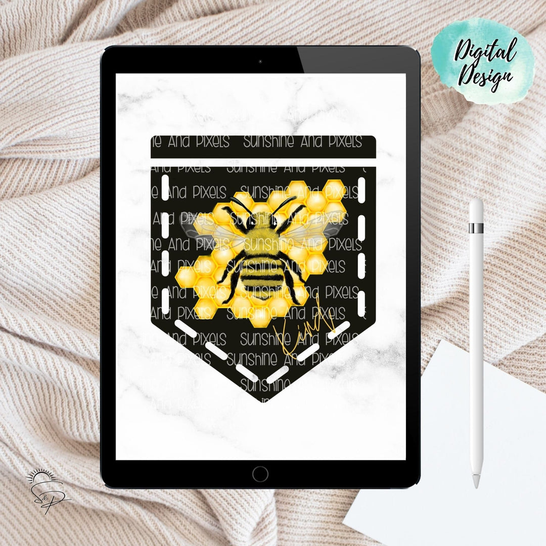 Digital Design - "Bee Kind" Instant Download | Sublimation | PNG - Sunshine And Pixels
