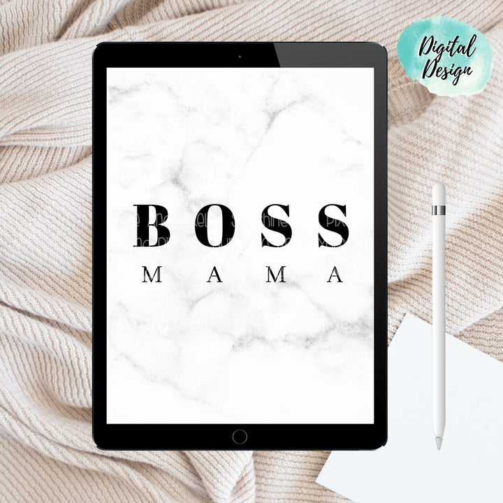 Digital Design - "Boss Mama" Instant Download | Sublimation | PNG - Sunshine And Pixels