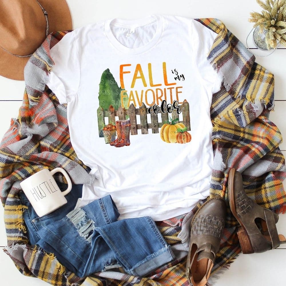 Digital Design - "Fall is my favorite color" | Instant Download | Sublimation | PNG - Sunshine And Pixels