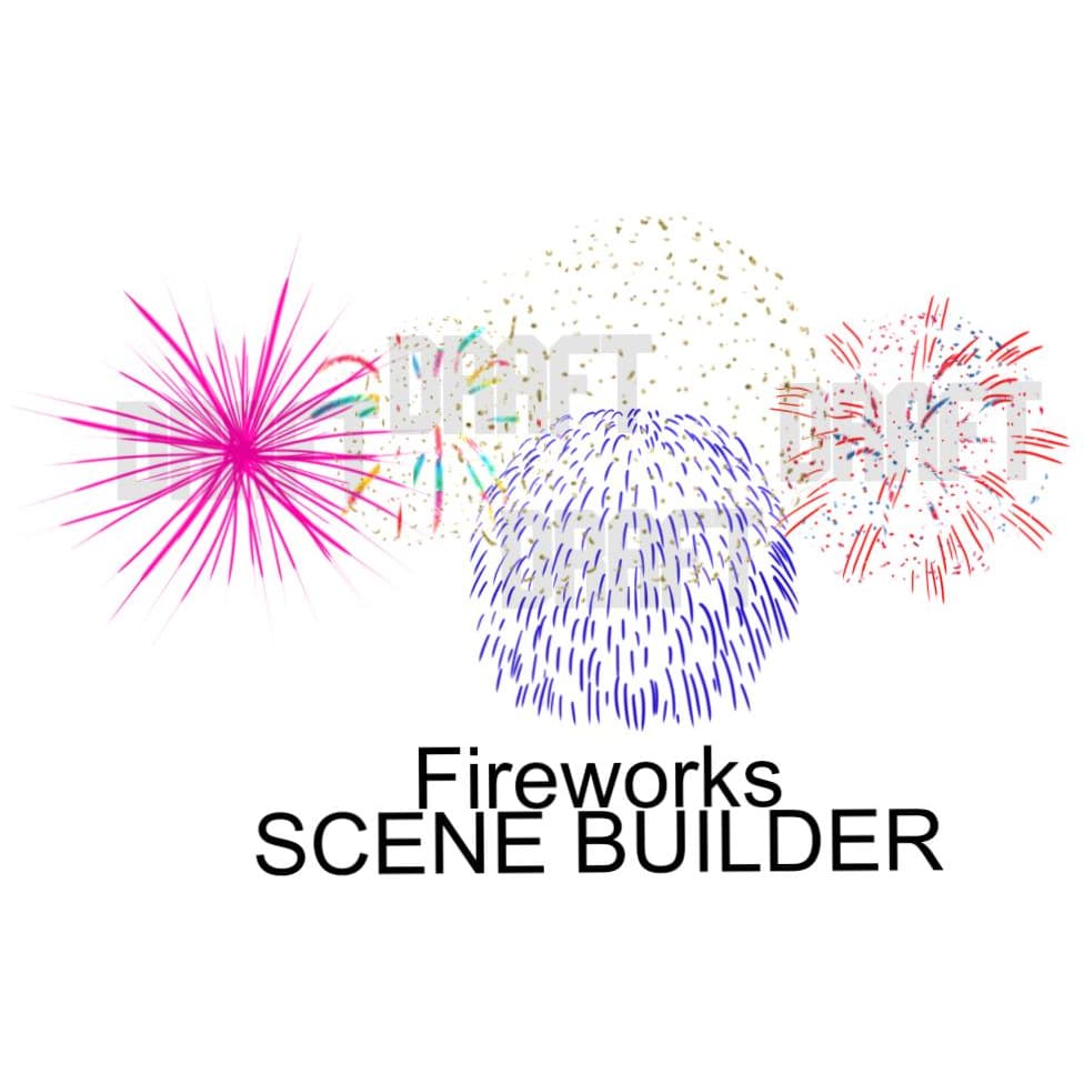 Digital Design - "Fireworks scene builder" | Instant Download | Sublimation | PNG - Sunshine And Pixels