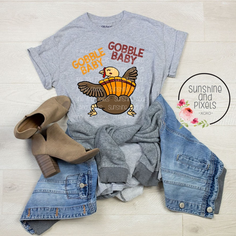 Digital Design - Gobble Baby Gobble Baby- dancing booty shaking turkey | Instant Download | Sublimation | PNG - Sunshine And Pixels