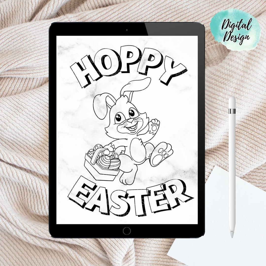Digital Design - "Hoppy Easter" Instant Download | Sublimation | PNG - Sunshine And Pixels