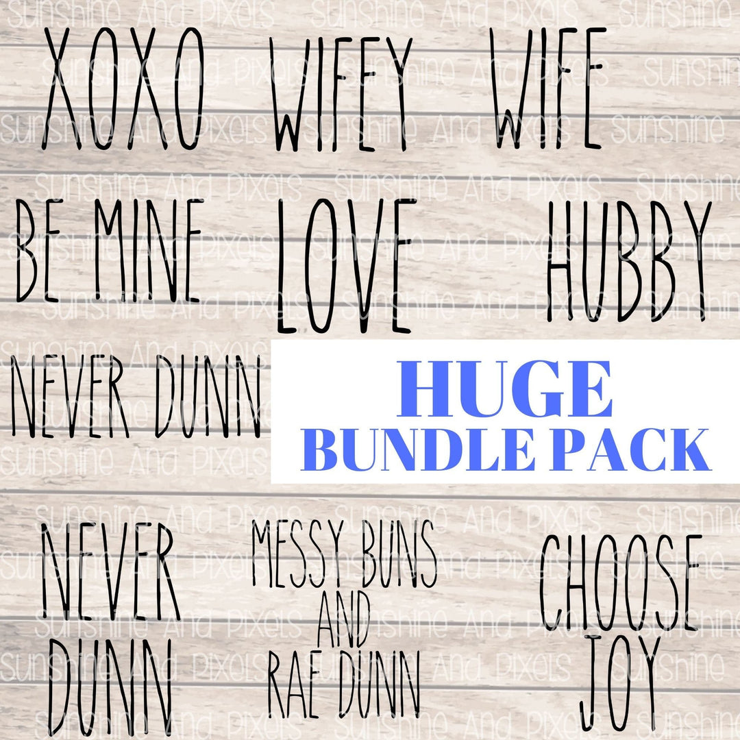 Digital Design - HUGE Bundle Pack - RD Inspired Words/ Phrases- | Instant Download | Sublimation | PNG - Sunshine And Pixels