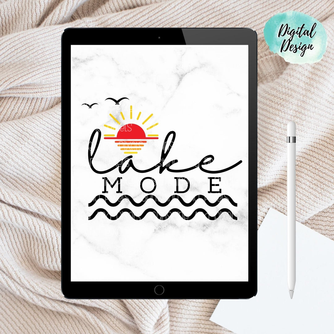Digital Design - "Lake Mode" Instant Download | Sublimation | PNG - Sunshine And Pixels