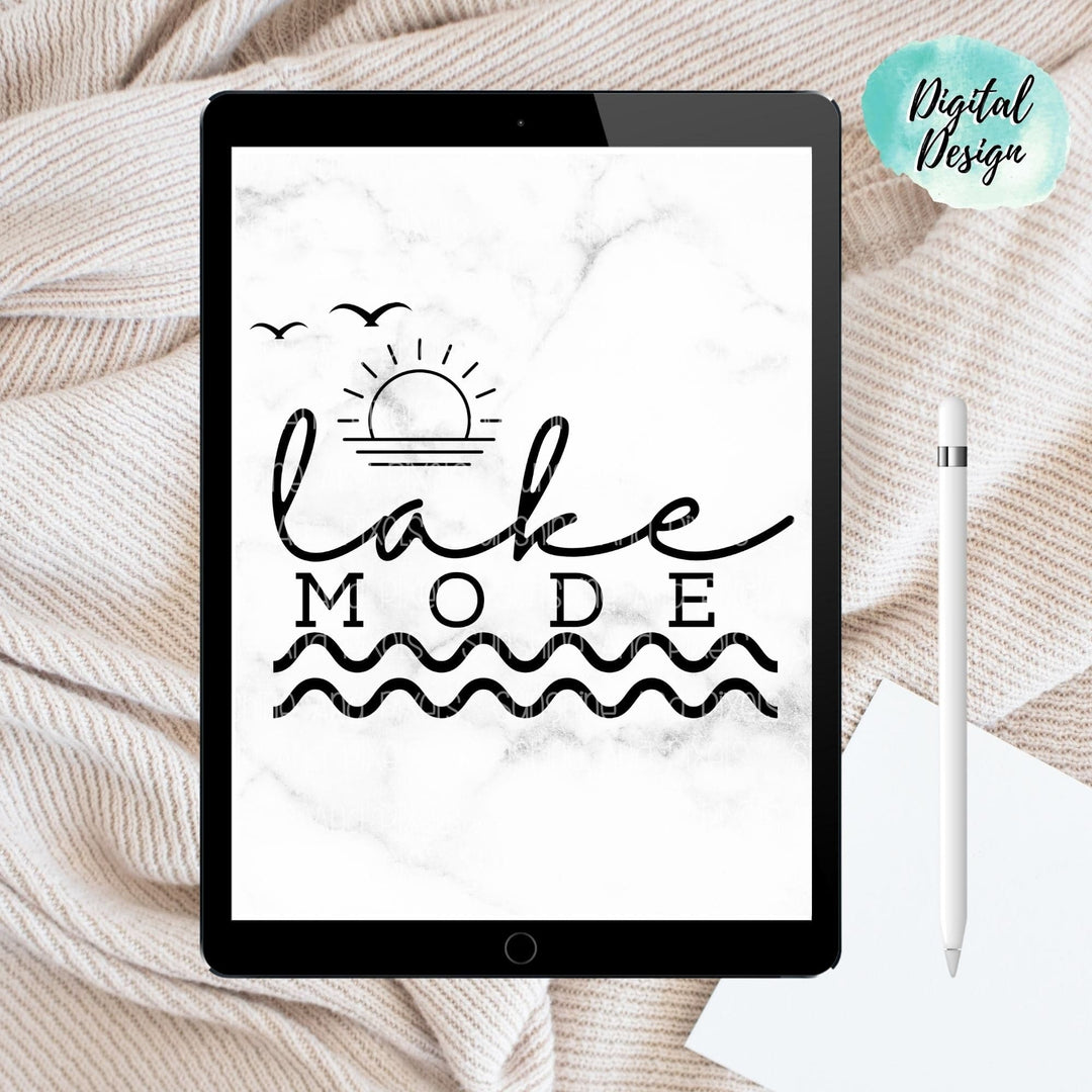 Digital Design - "Lake Mode" Instant Download | Sublimation | PNG - Sunshine And Pixels
