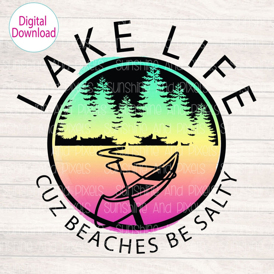 Digital Design - "Lake- summer splash" | Instant Download | Sublimation | PNG - Sunshine And Pixels