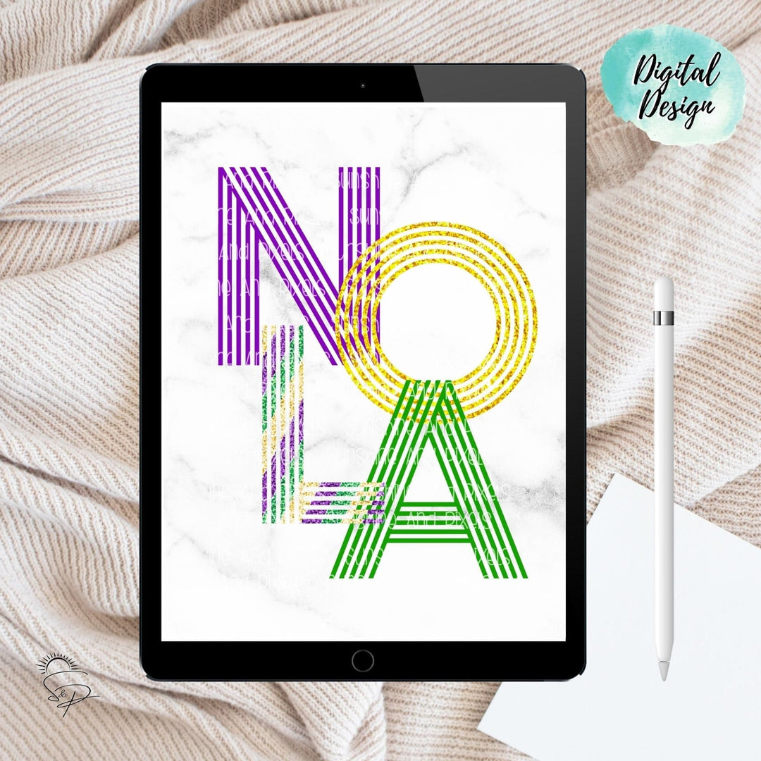 Digital Design - "NOLA" Instant Download | Sublimation | PNG - Sunshine And Pixels