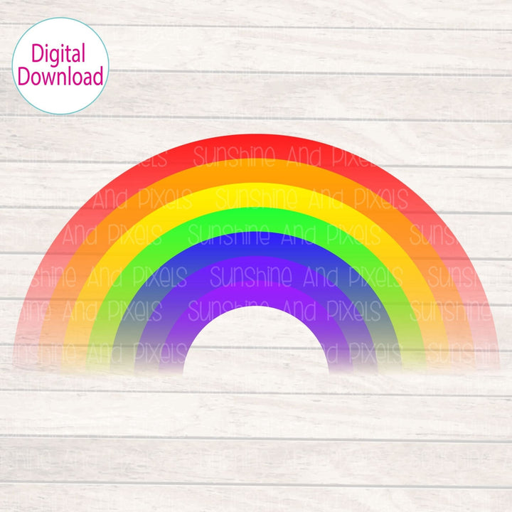 Digital Design - "Rainbow" | Instant Download | Sublimation | PNG - Sunshine And Pixels