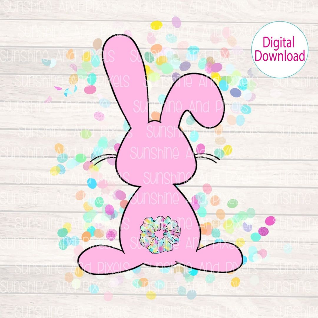 Digital Design | Scrunchie Bunny Rabbit/ Easter Instant Download | Sublimation | PNG - Sunshine And Pixels