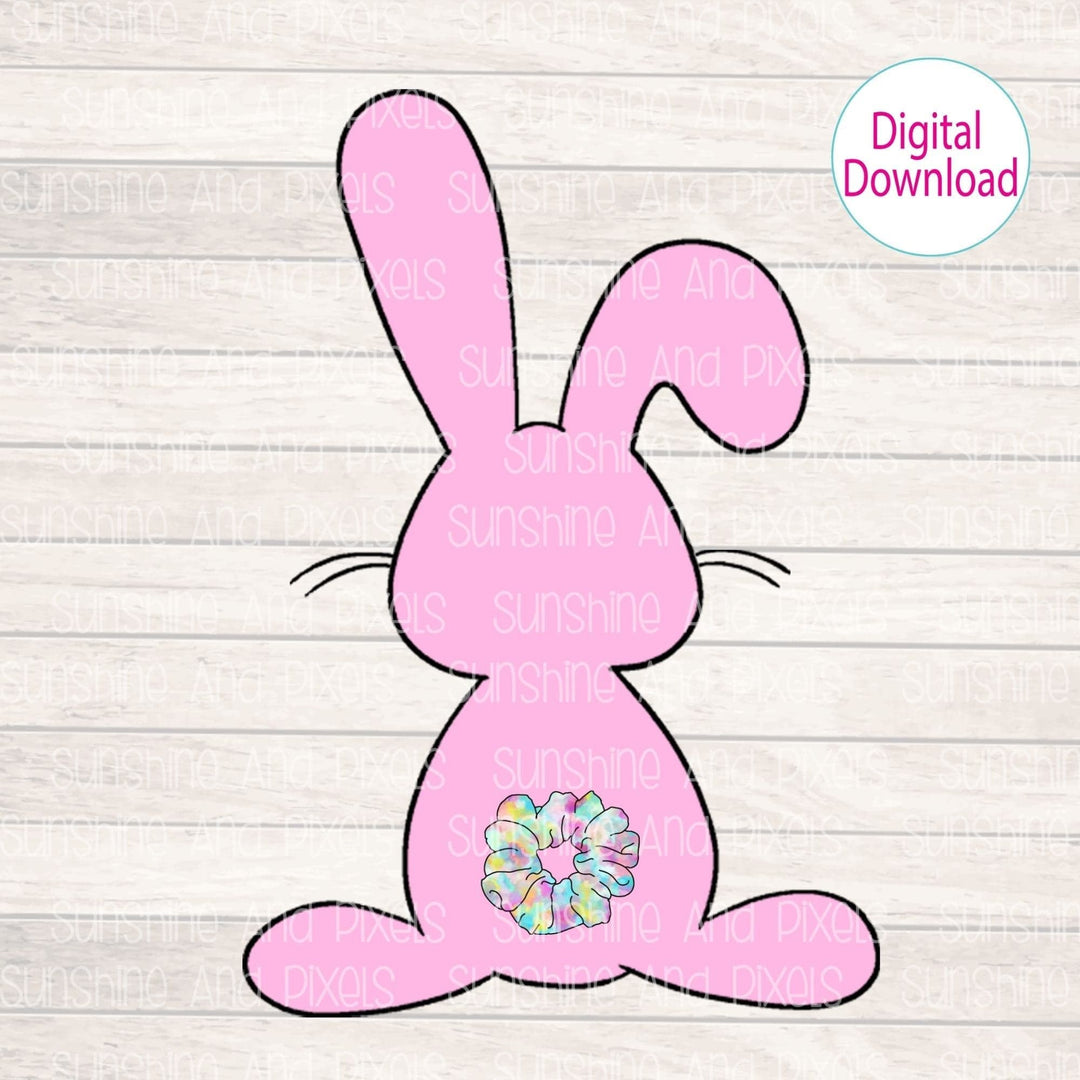 Digital design- Scrunchie Easter Bunny Rabbit | Instant Download | Sublimation | PNG - Sunshine And Pixels