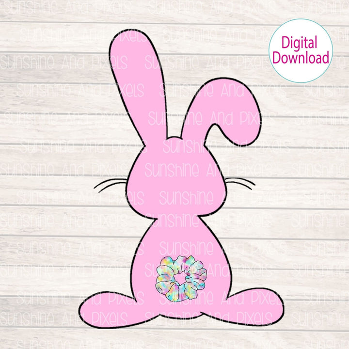 Digital design- Scrunchie Easter Bunny Rabbit | Instant Download | Sublimation | PNG - Sunshine And Pixels