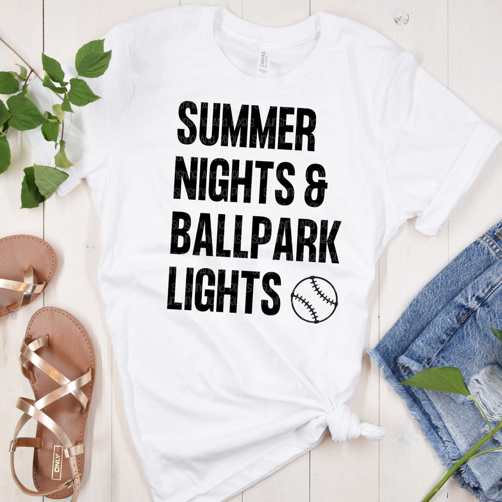 Digital Design - "Summer Nights and ballpark lights" Instant Download | Sublimation | PNG - Sunshine And Pixels