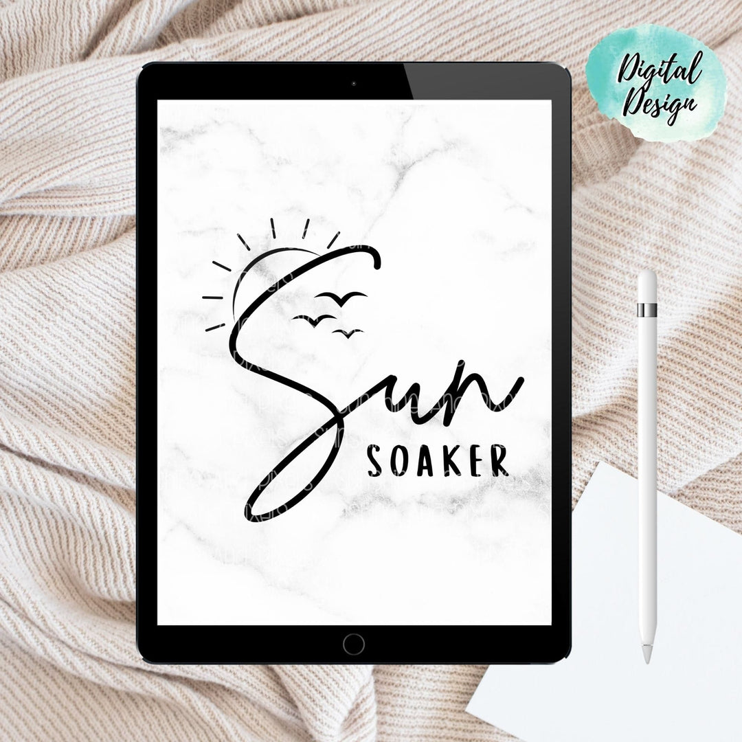 Digital Design - "Sun Soaker" Instant Download | Sublimation | PNG - Sunshine And Pixels