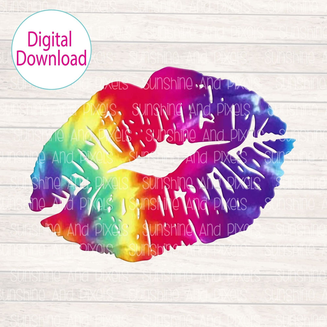 Digital Design - "Tie dye kiss" | Instant Download | Sublimation | PNG - Sunshine And Pixels