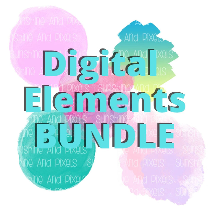 Digital Download - "Digital Elements BUNDLE" | Instant Download | Sublimation | PNG - Sunshine And Pixels