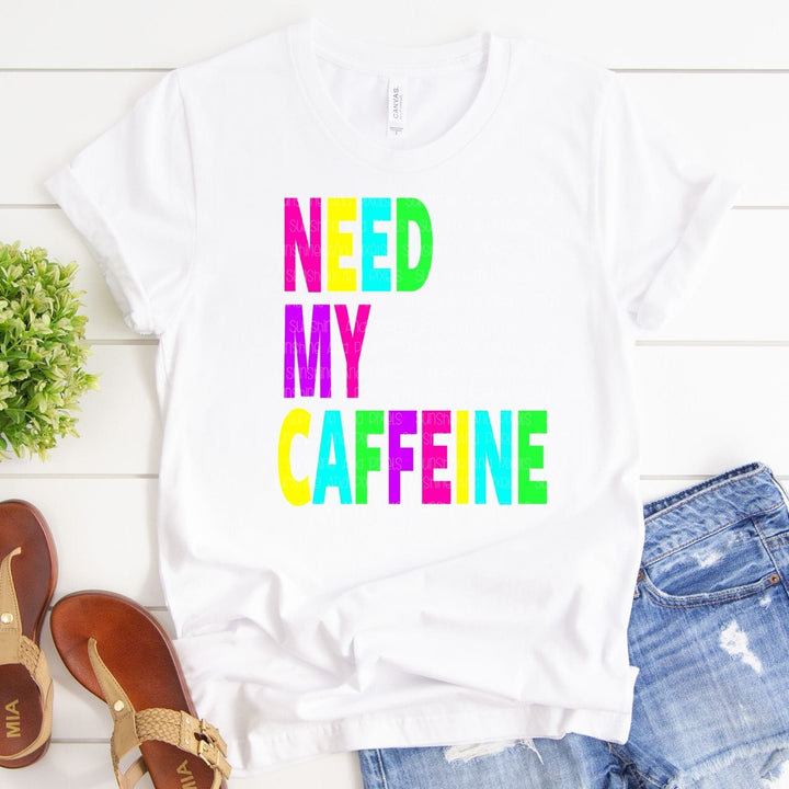 Digital Download - NEED MY CAFFEINE Instant Download | Sublimation | PNG - Sunshine And Pixels