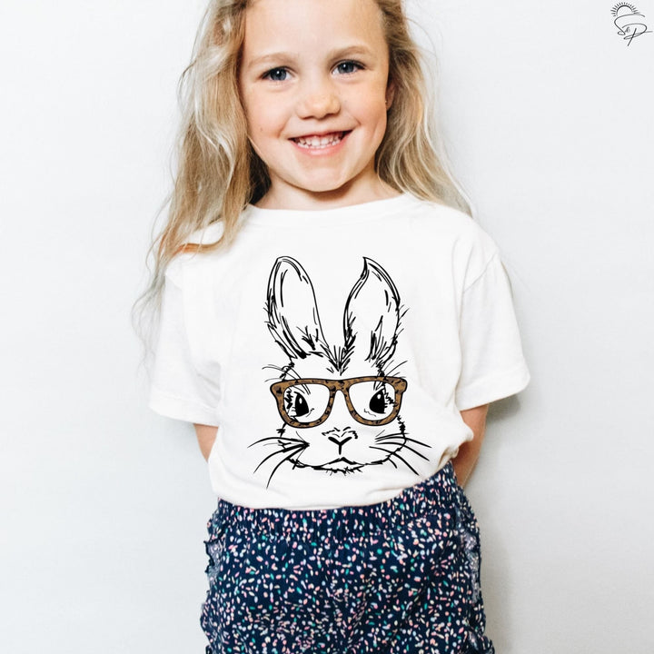 Easter Bunny with Leopard Glasses (Sublimation -OR- DTF/Digi Print) - Sunshine And Pixels