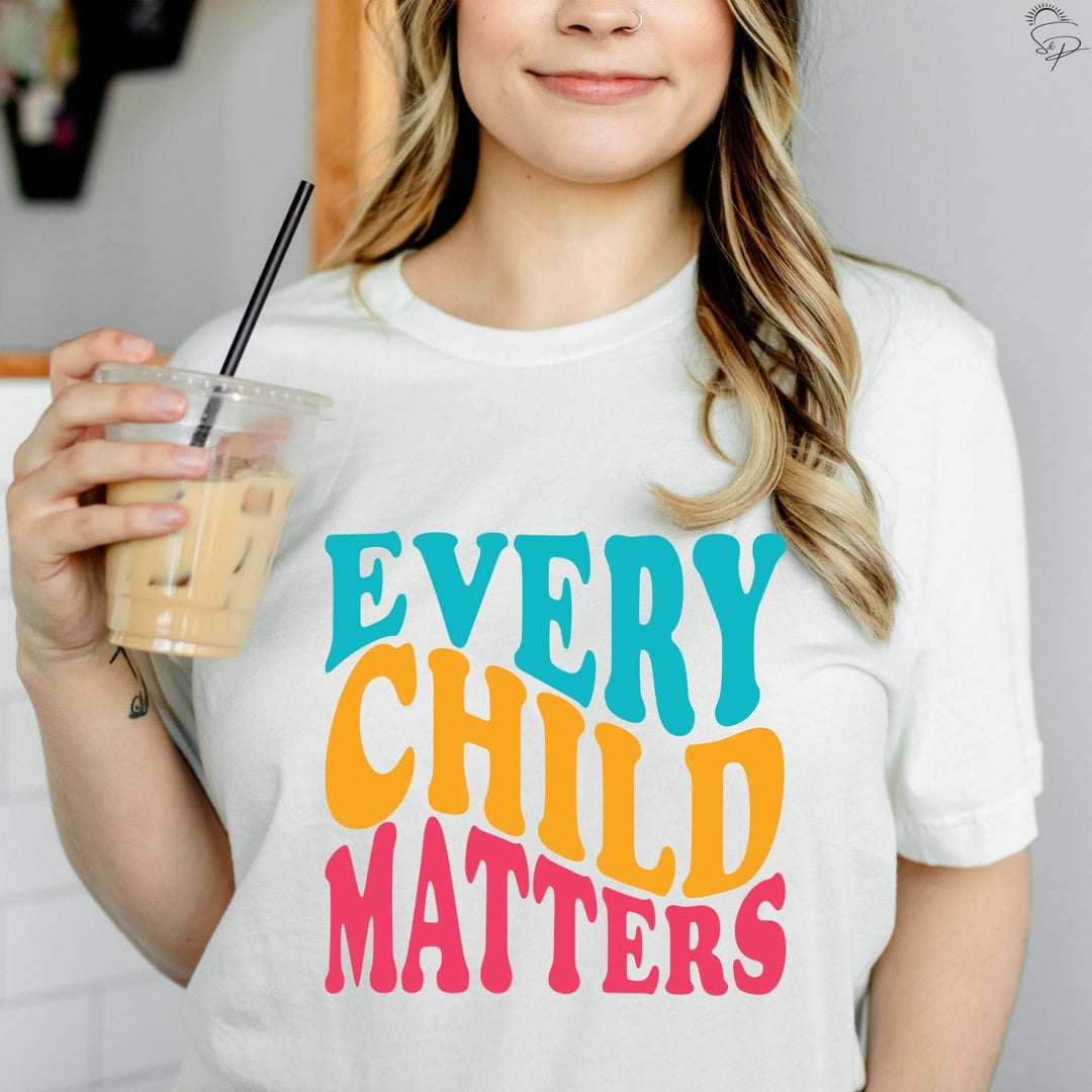 Every Child Matters -blue, orange, pink (Sublimation -OR- DTF/Digi Print) - Sunshine And Pixels