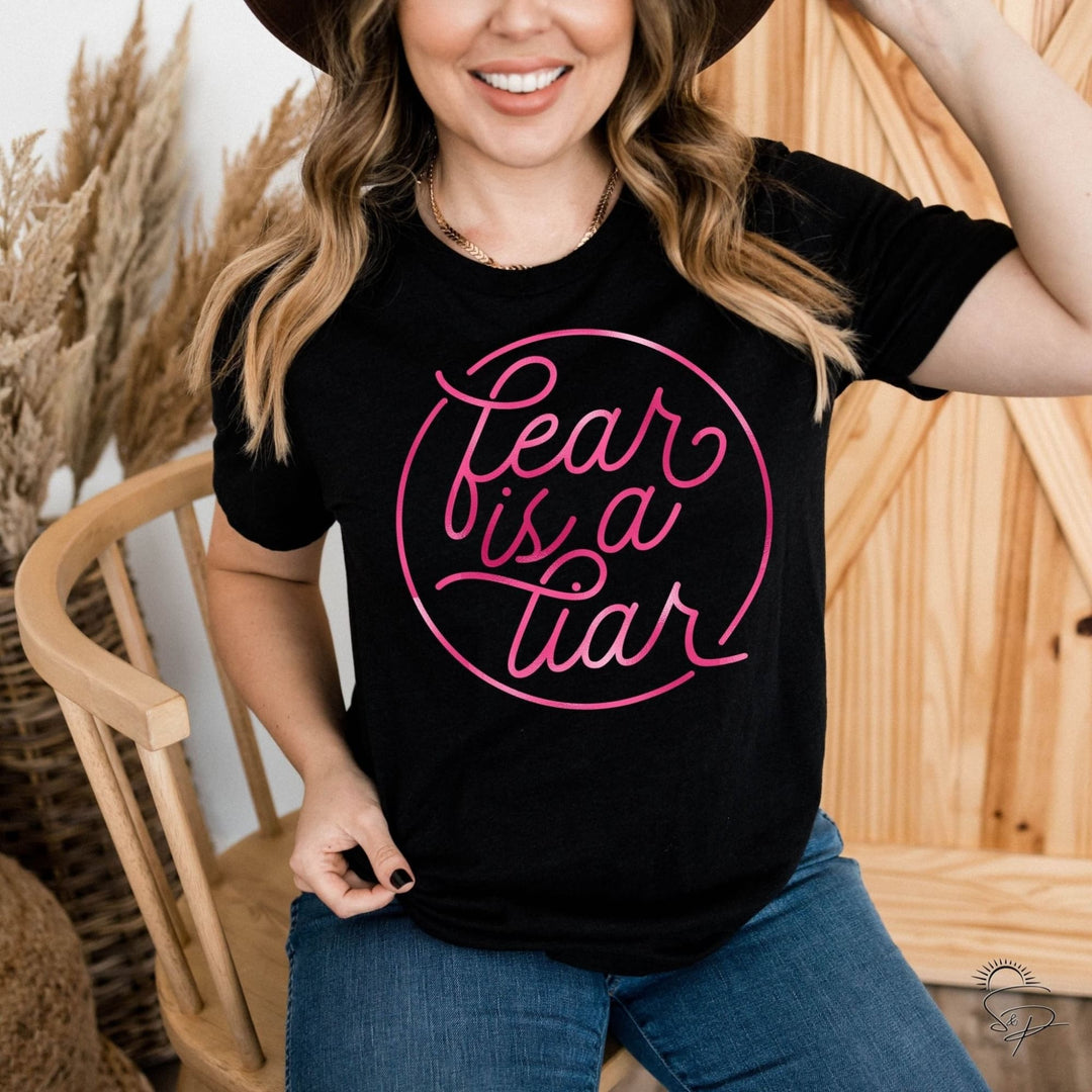 Fear is a Liar -- in Hot Pink (Sublimation -OR- DTF/Digi Print) - Sunshine And Pixels