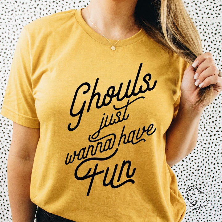 Ghouls just wanna have fun (Black Ink SCREEN PRINT) - Sunshine And Pixels