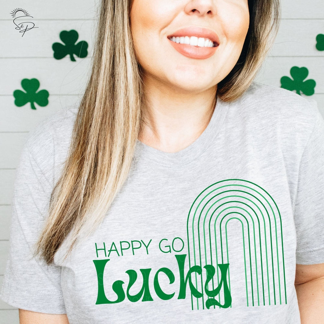 Happy go Lucky (Sublimation -OR- DTF/Digi Print) - Sunshine And Pixels