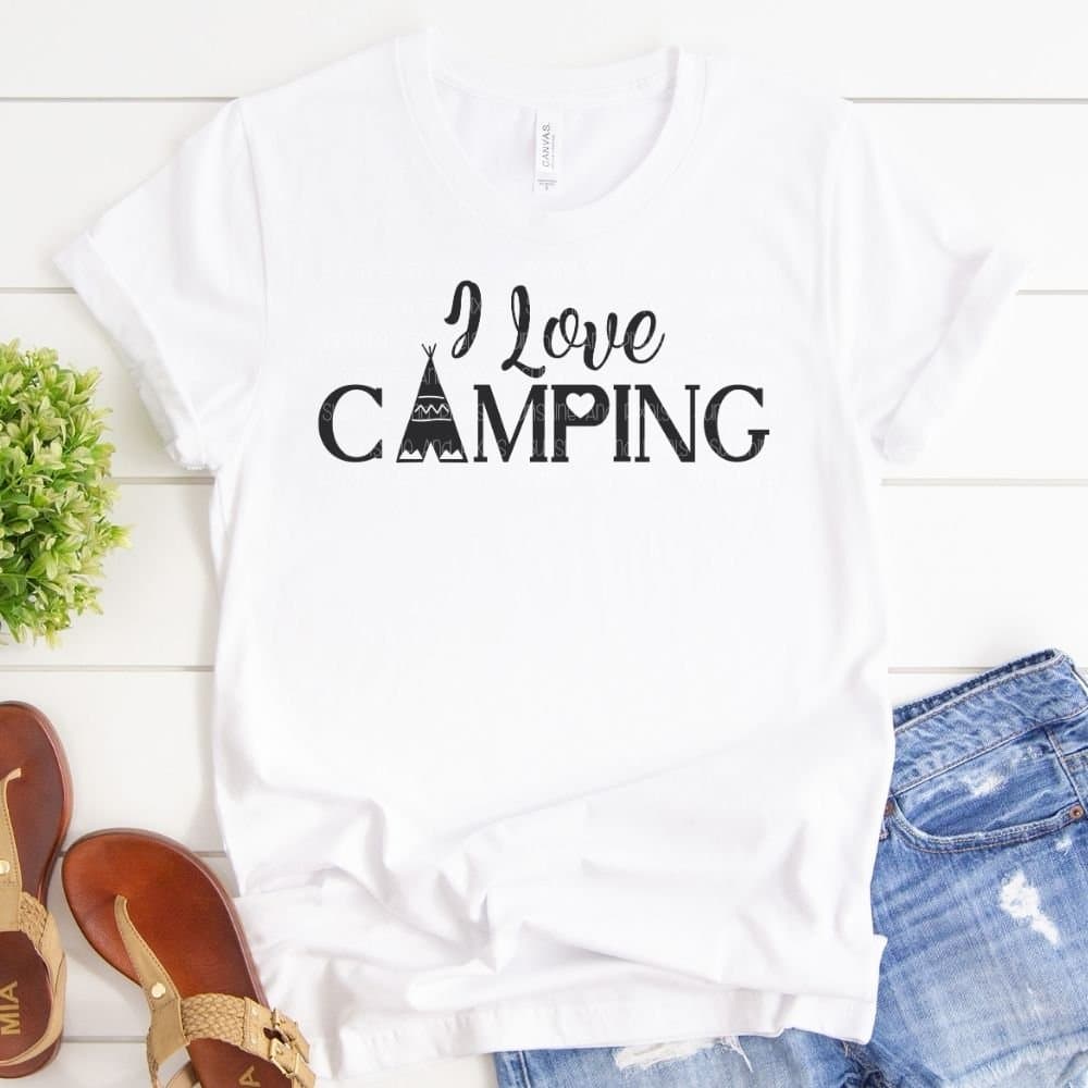 I love camping (Sublimation -OR- DTF/Digi Print) - Sunshine And Pixels