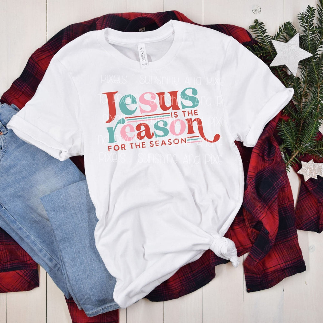 Jesus is the Reason for the Season -retro- (Sublimation -OR- DTF/Digi Print) -