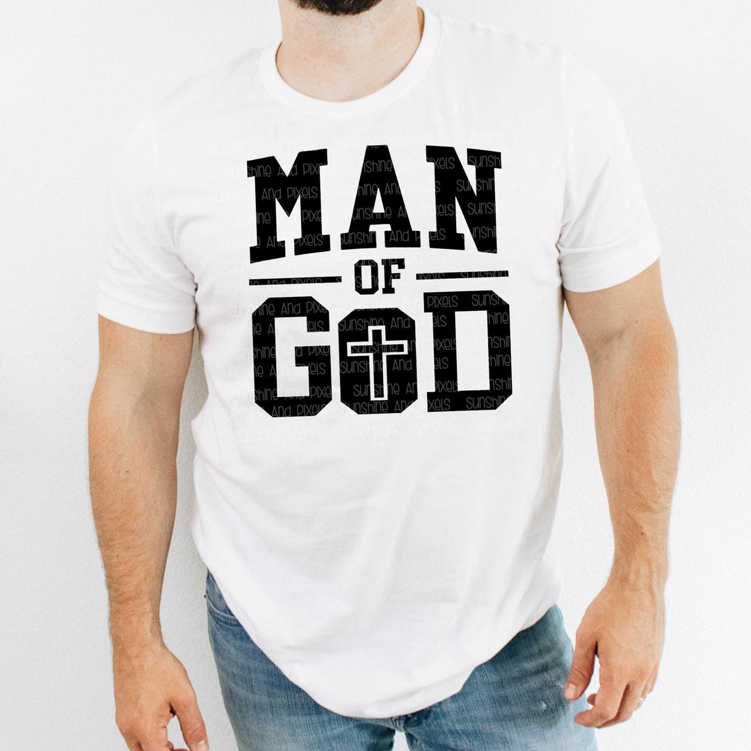 Man of God (Sublimation -OR- DTF/Digi Print) - Sublimation Transfer DTF Transfer
