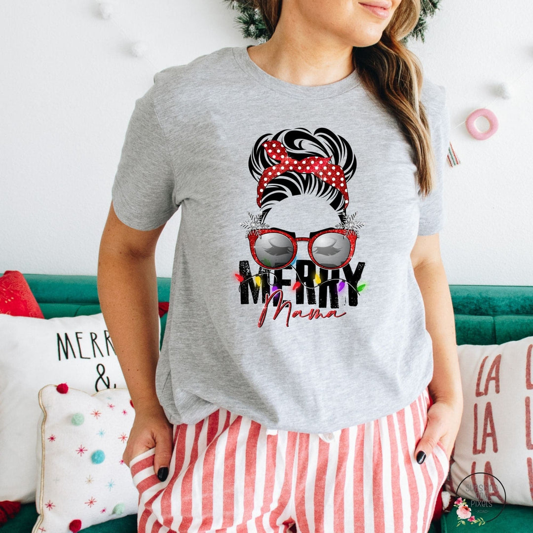Merry Mama (Full Color SCREEN PRINT) - Sublimation Transfer DTF Transfer