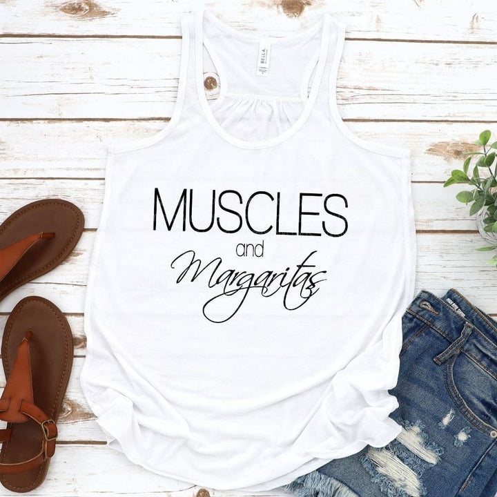 Muscles and Margaritas (Sublimation -OR- DTF/Digi Print) - Sublimation Transfer
