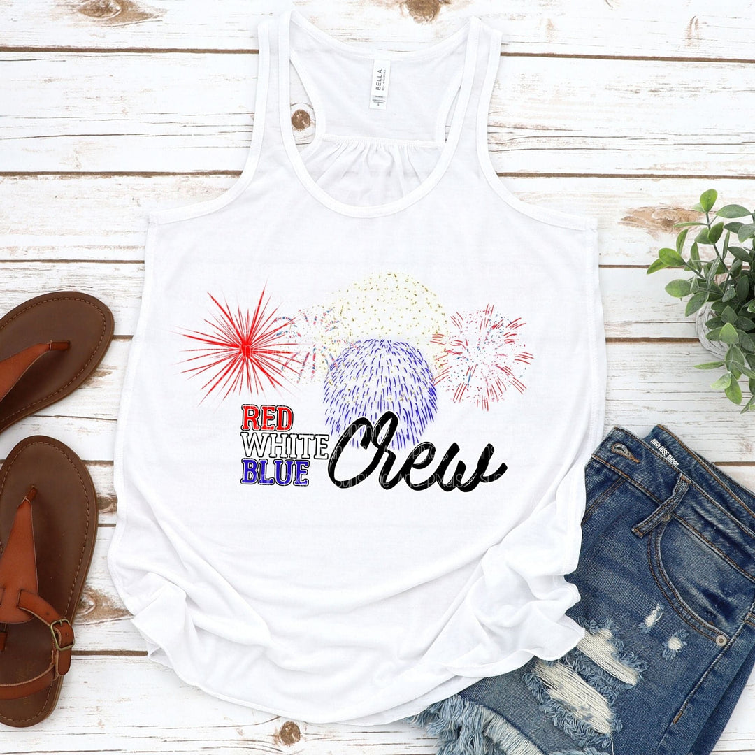 Red white and blue crew (Sublimation -OR- DTF/Digi Print) - Sublimation Transfer