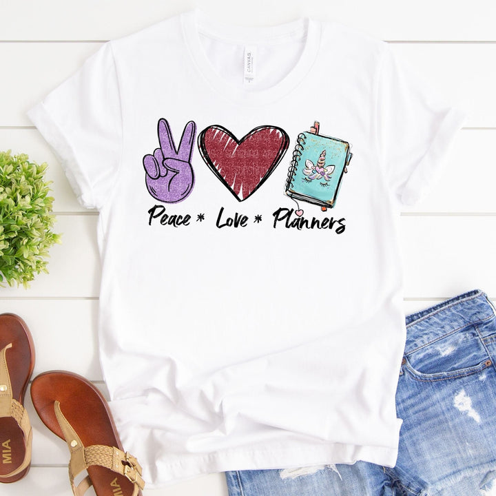 Peace Love Planner (Sublimation -OR- DTF Print)