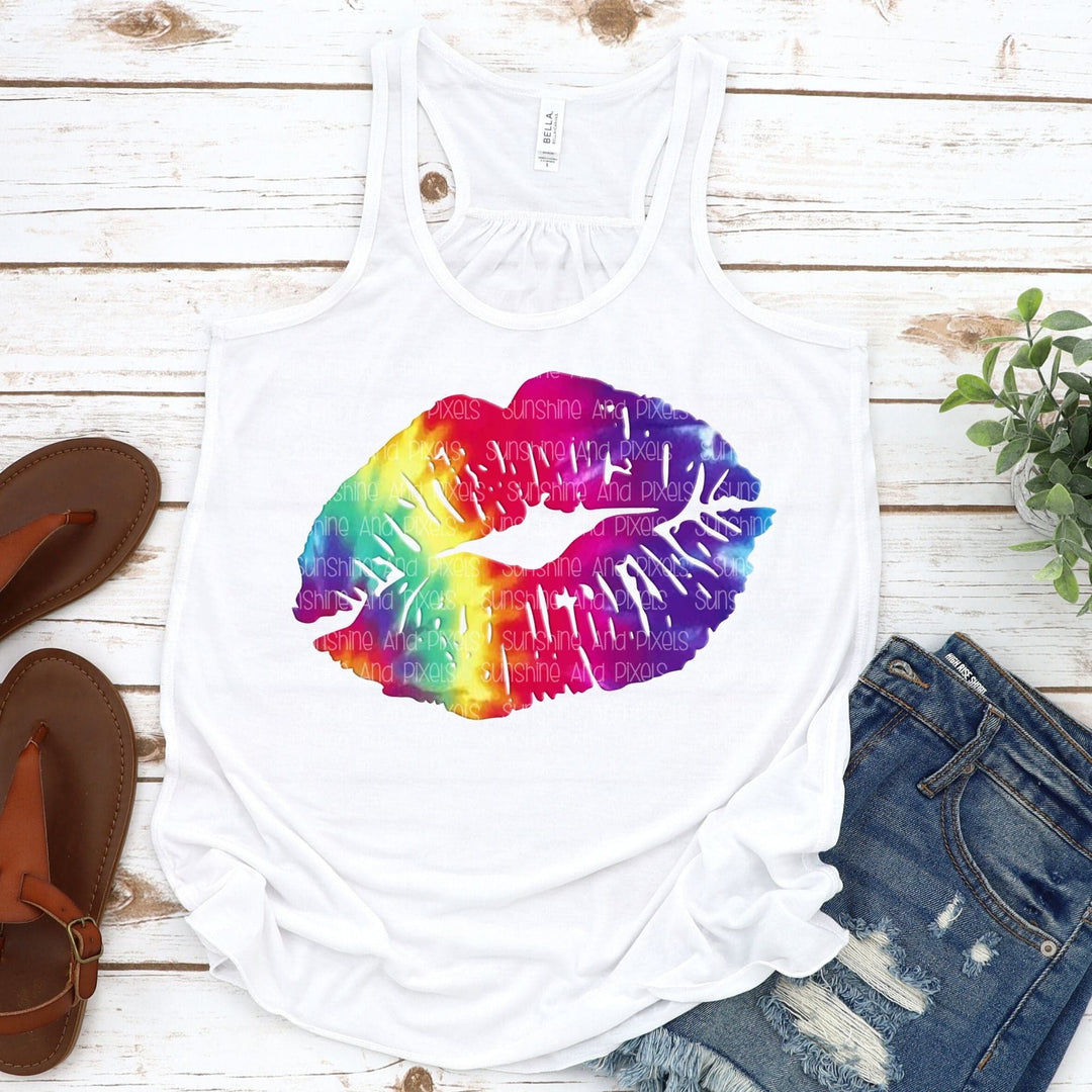 Tie dye kiss (Sublimation -OR- DTF Print)