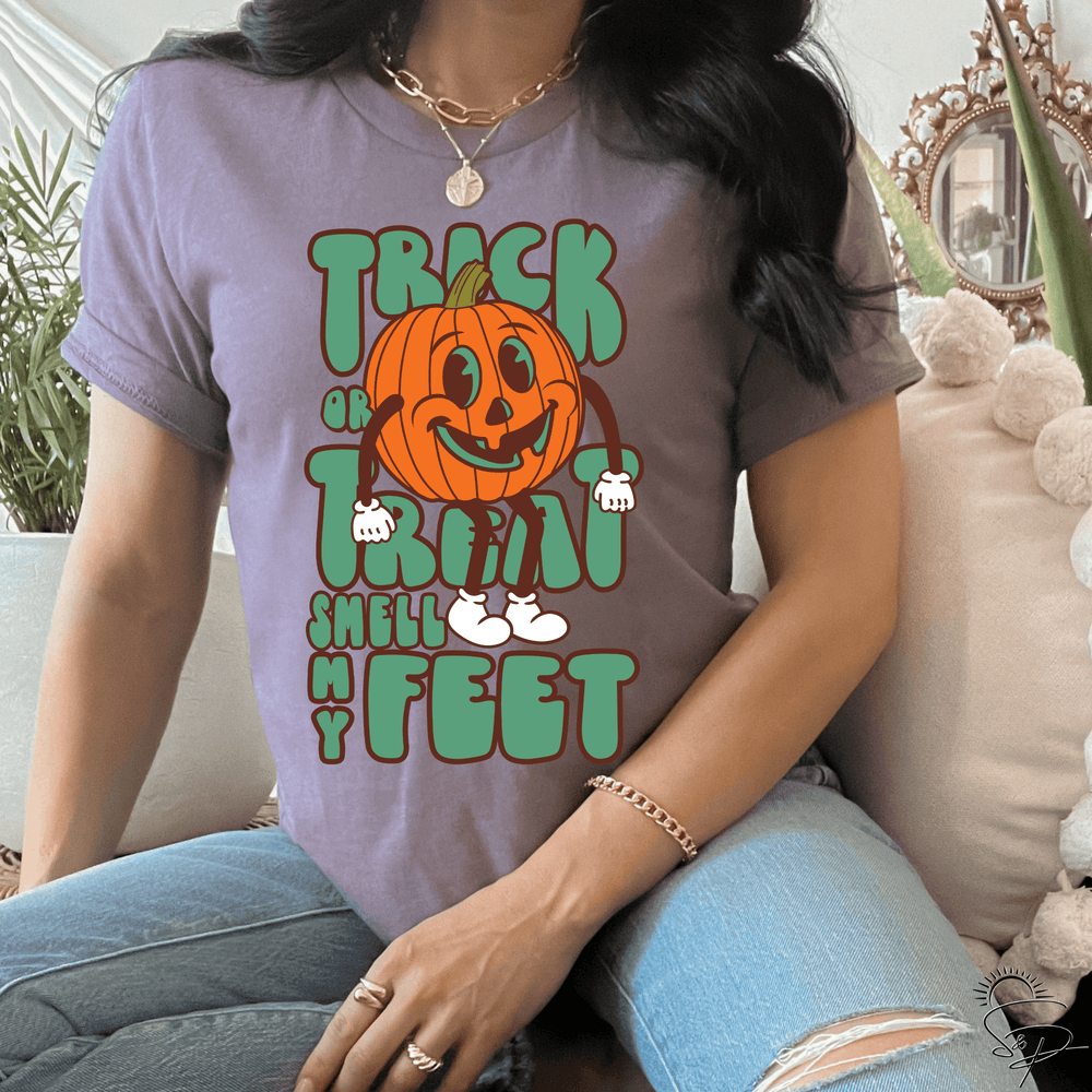 Trick or Treat Smell My Feet-solid (Sublimation -OR- DTF/Digi Print) -