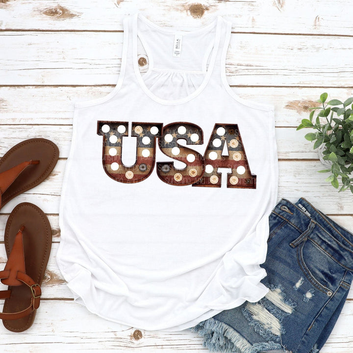 USA Marquee Letters (Sublimation -OR- DTF/Digi Print) - Sublimation Transfer DTF