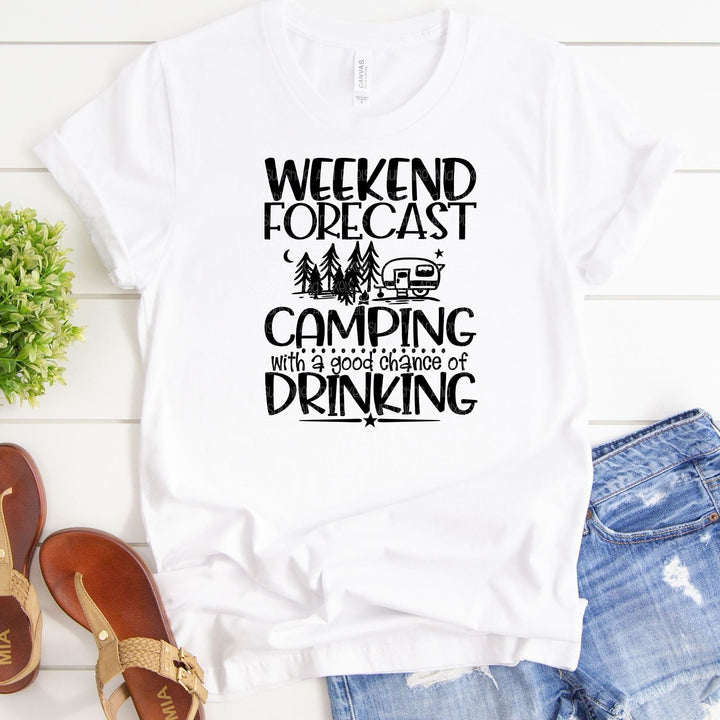 Weekend forecast camping with a good chance of drinking (Sublimation -OR-