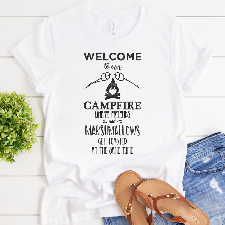 Welcome to our campfire where friends and marshmallows get toasted at the same