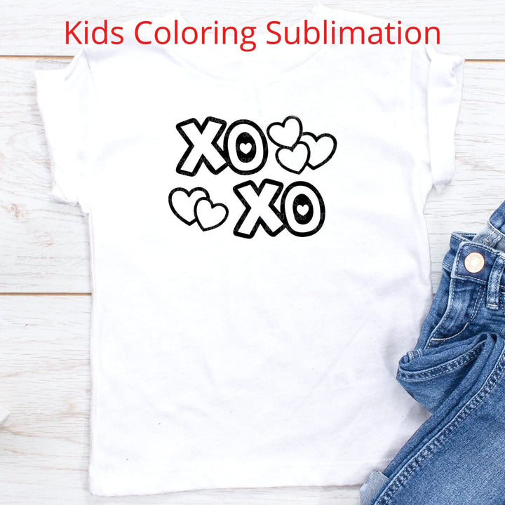Xo Xo Coloring Sublimation (Sublimation -OR- DTF/Digi Print) - Sublimation